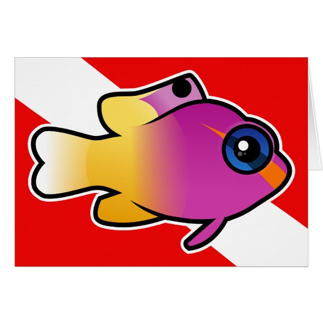 Bandera de buceo Royal Gramma (Anverso (Horizontal))