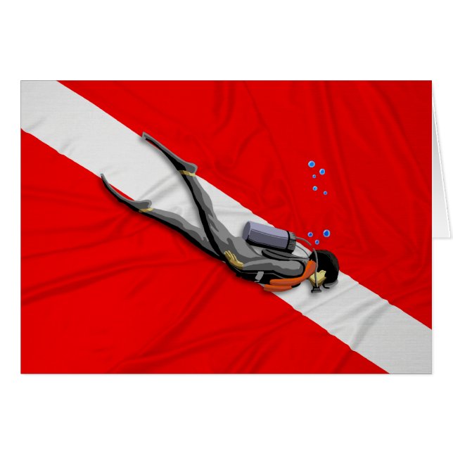 Bandera De Buceo Y Arrugas (Anverso (Horizontal))
