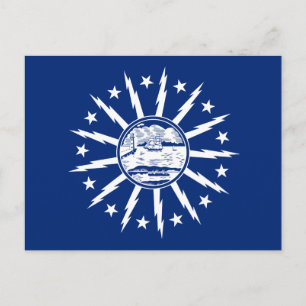 Bandera de Búfalo, postal de Nueva York
