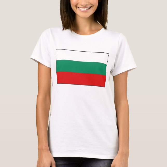 Bandera de Bulgaria x Mapa camiseta (Anverso)