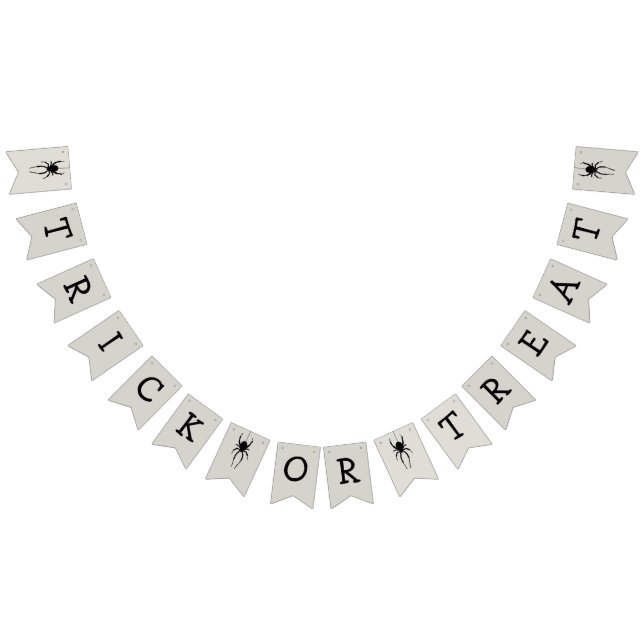 Bandera de Bunder de Araña de Halloween con trucos (Todo)