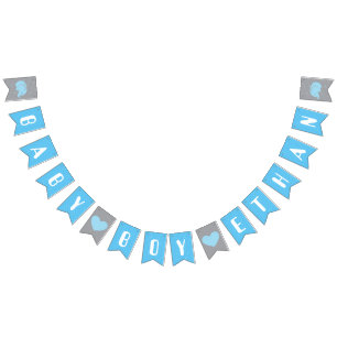 Bandera de Bungalows de Baby Shower con elefante p