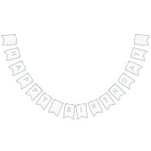 Bandera de Bungalows de puntos de acuarela de Conf