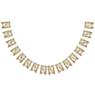 Bandera de Bungalows florales Ornate Gold