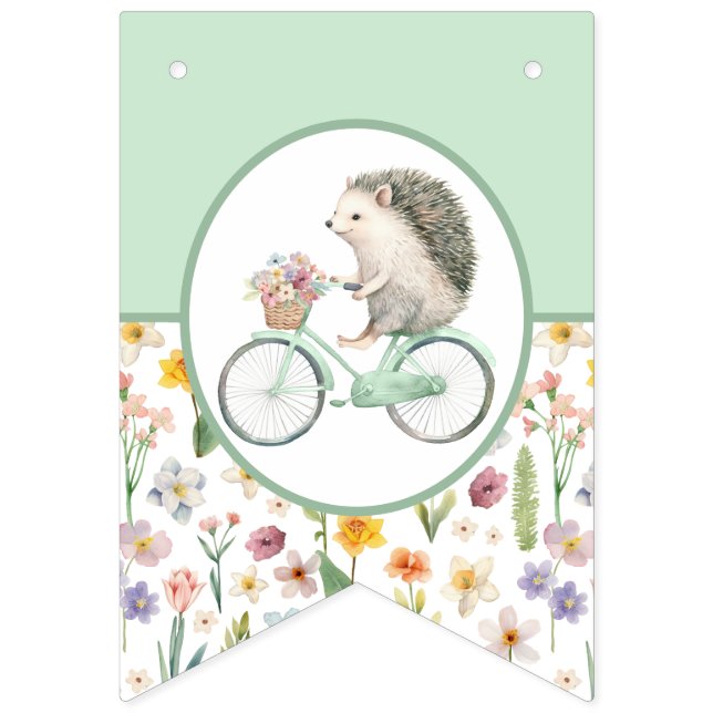 Bandera de Bunting Baby Shower de la Casa Verde de (Primera bandera)
