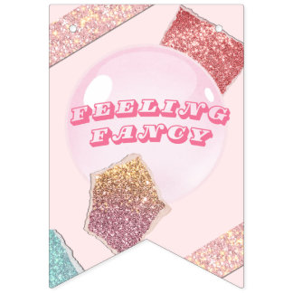 Bandera de Bunting - Bandera de Fiesta rosado
