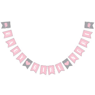 Bandera de Bunting de Baby Shower con elefante par