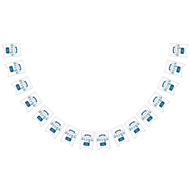 Bandera de Bunting de Baby Shower de Niño (Todo)