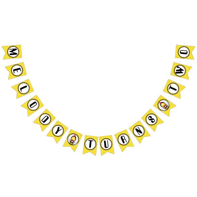 Bandera de Bunting de cumpleaños de Happy Bee Chic (Todo)