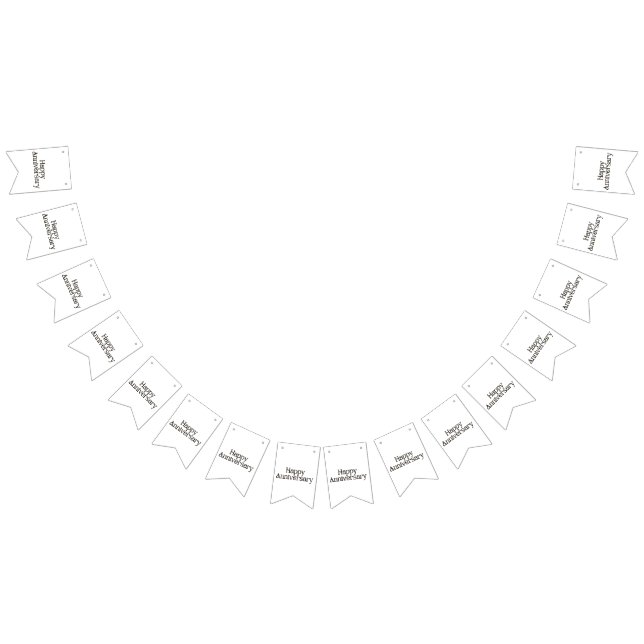 Bandera de Bunting de Feliz Aniversario (Todo)