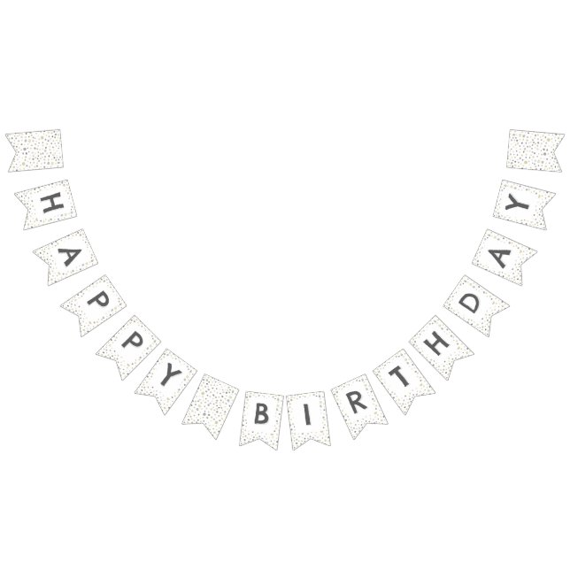 Bandera de Bunting de puntos de acuarela de confet (Todo)