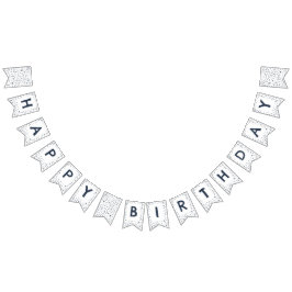 Bandera de Bunting de puntos de acuarela de confet