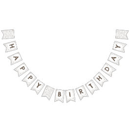 Bandera de Bunting de puntos de acuarela de confet