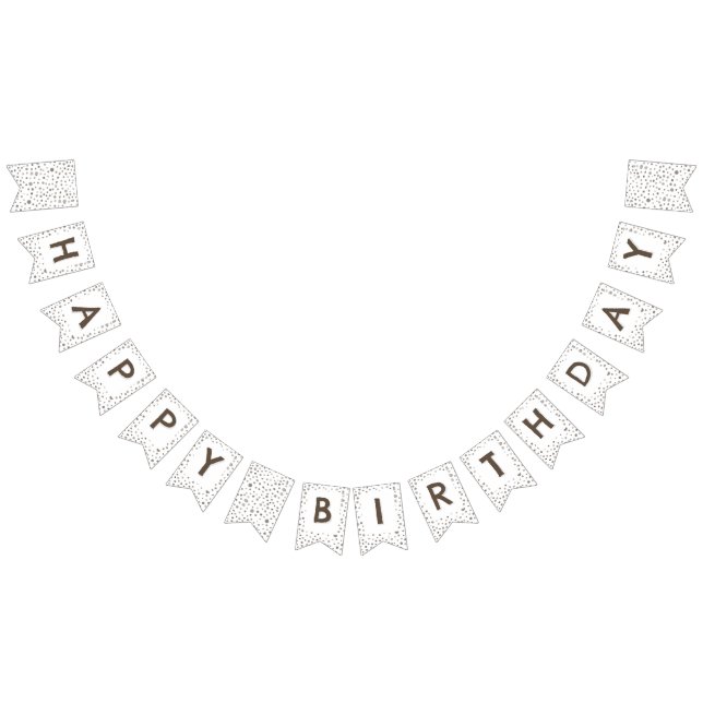 Bandera de Bunting de puntos de acuarela de confet (Todo)