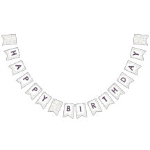 Bandera de Bunting de puntos de acuarela de Janet