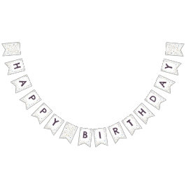 Bandera de Bunting de puntos de acuarela de Janet 