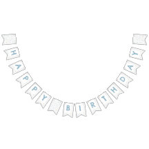 Bandera de Bunting de puntos de acuarela de Willia