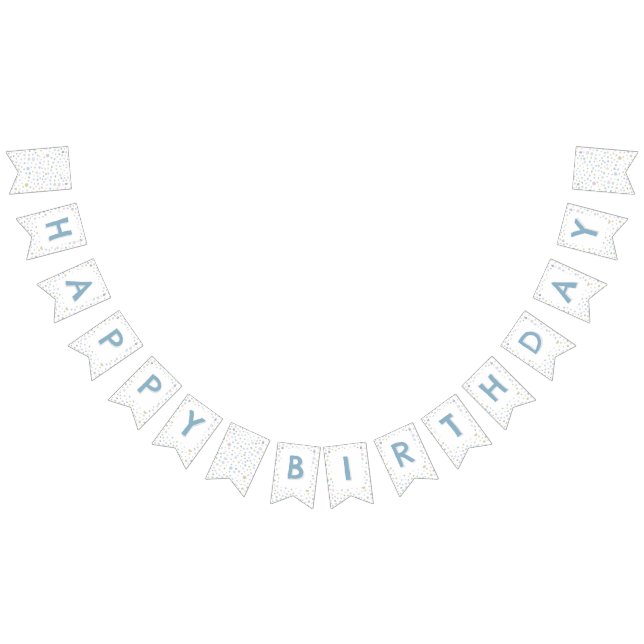 Bandera de Bunting de puntos de acuarela de Willia (Todo)