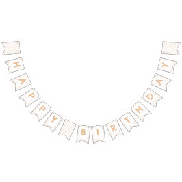 Bandera de Bunting de puntos de color de melón con