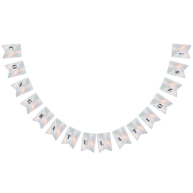 Bandera de Bunting irlandescente abstracta moderna (Todo)