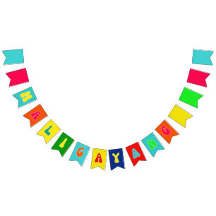 Bandera de Bunting MALIGAYANG Banner filipino Kaar
