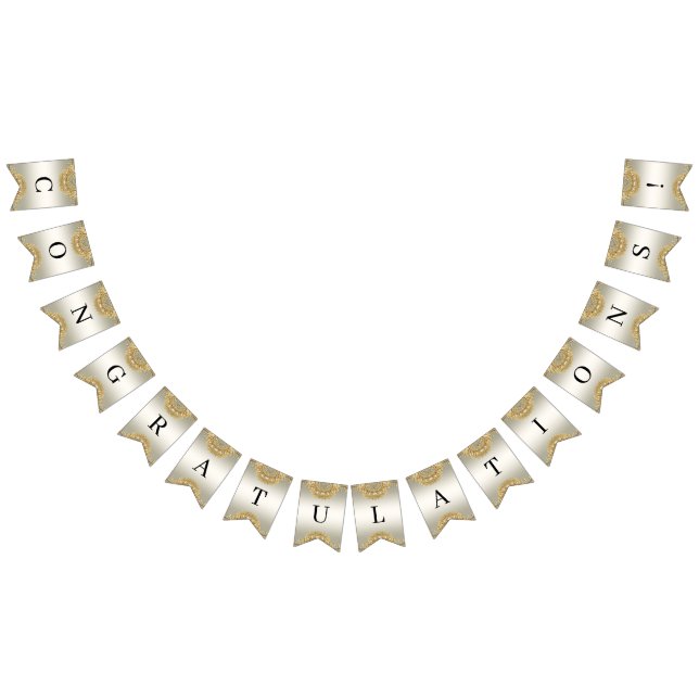 Bandera de Bunting Ornate Gold (Todo)