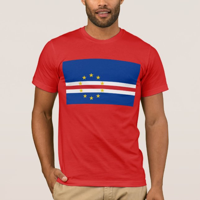 Bandera de Cabo Verde - camiseta caboverdiana (Anverso)