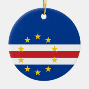 Bandera de Cabo Verde Ornamento cerámico