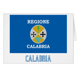 Bandera de Calabria con nombre
