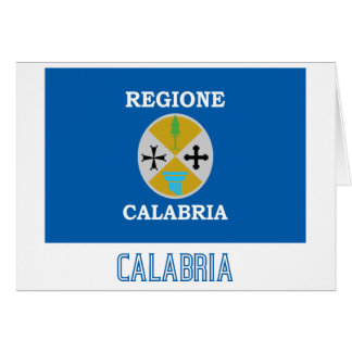 Bandera de Calabria con nombre