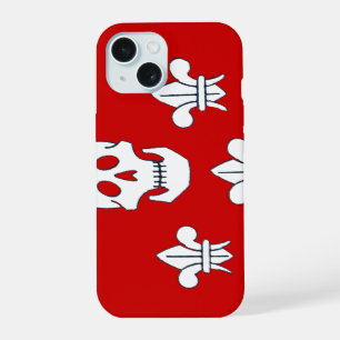 BANDERA DE CALAVERA JOLLY ROGER Y TRES LILIAS