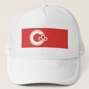 Bandera de Calgary, sombrero de camionero de Alber