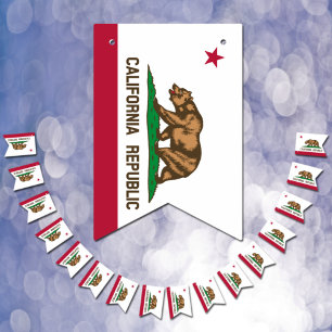 Bandera de California, banderines para fiestas / B