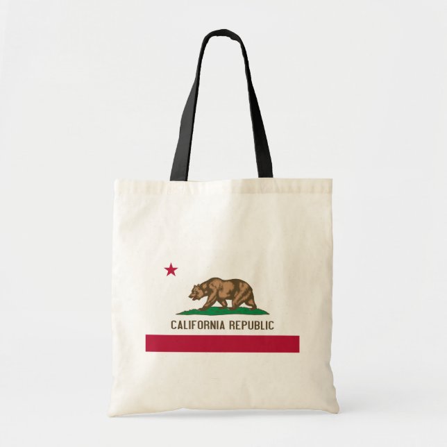 Bandera de California Mini Bolsa de Tote (Frente)