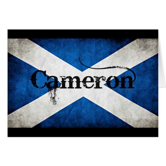 bandera de cameron grunge (Anverso (Horizontal))