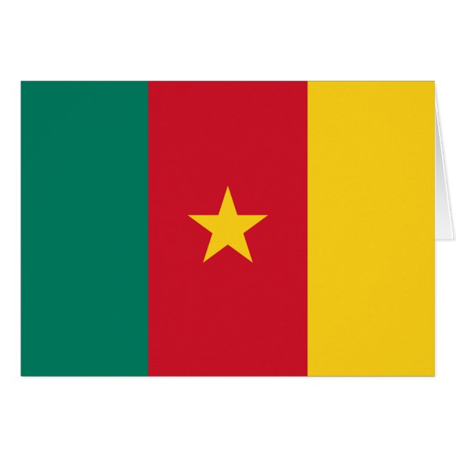 Bandera de Camerún (Anverso (Horizontal))