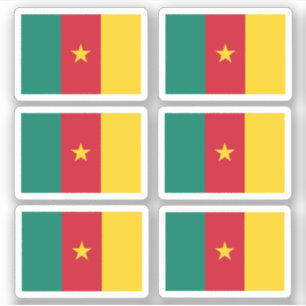 Bandera de Camerún - Pegatina de colección
