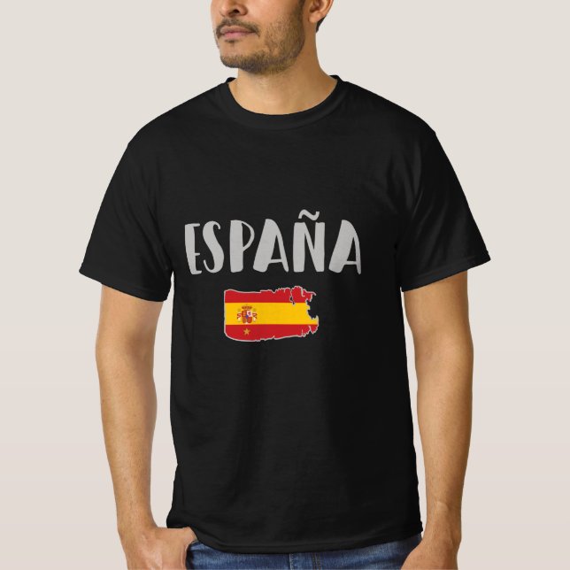 Bandera de camiseta de hinchas de fútbol de España (Anverso)