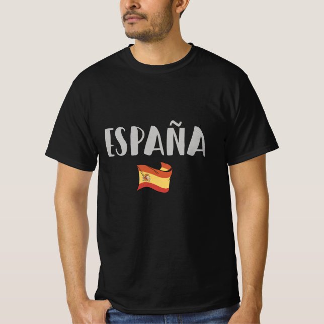 Bandera de camiseta de hinchas de fútbol de España (Anverso)