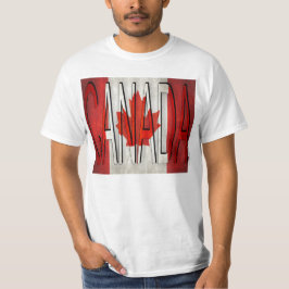 Bandera de Canadá asombrosa camiseta de hoja de ar