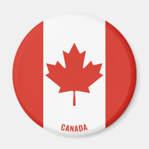 Bandera de Canadá cautiva imán patriótico