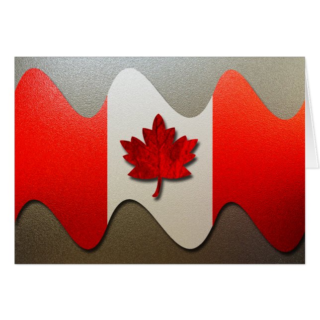 Bandera de Canadá cromada por Shirley Taylor (Anverso (Horizontal))