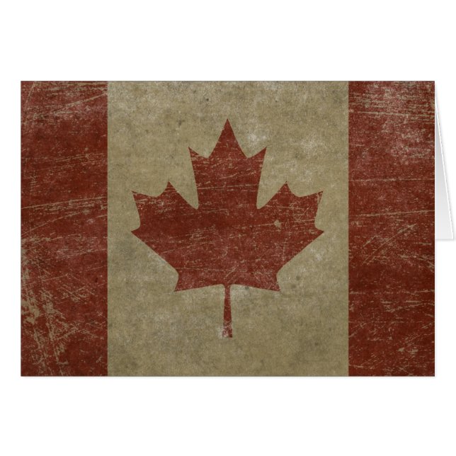 Bandera de Canadá del vintage (Anverso (Horizontal))