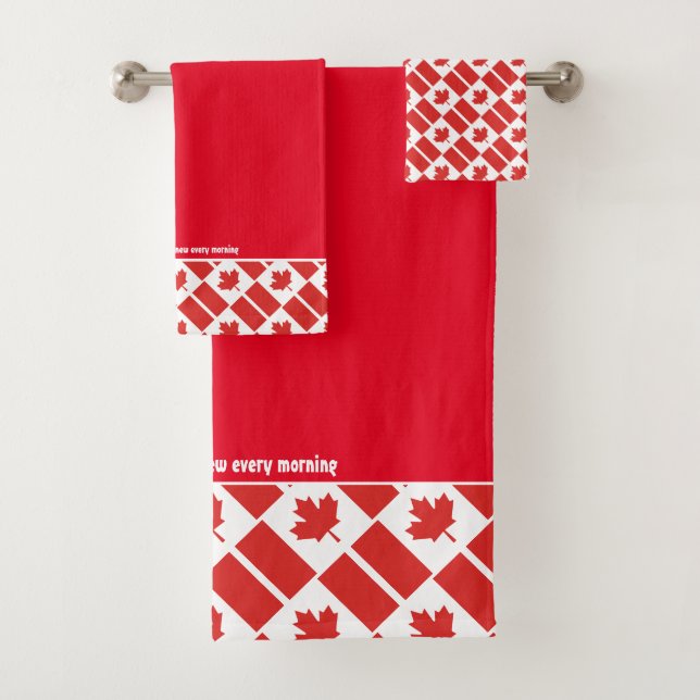 BANDERA DE CANADÁ DIBUJO personalizado ROJO (In situ)