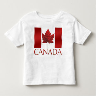 Bandera de Canadá Pequeña Camisa de Canadá Larga M