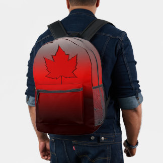 Bandera de Canadá pone las bolsas de hojas de arce