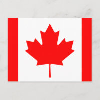 Bandera de Canadá postal