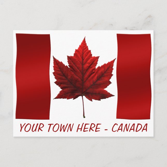 Bandera de Canadá postales postales de recuerdo ca (Anverso)