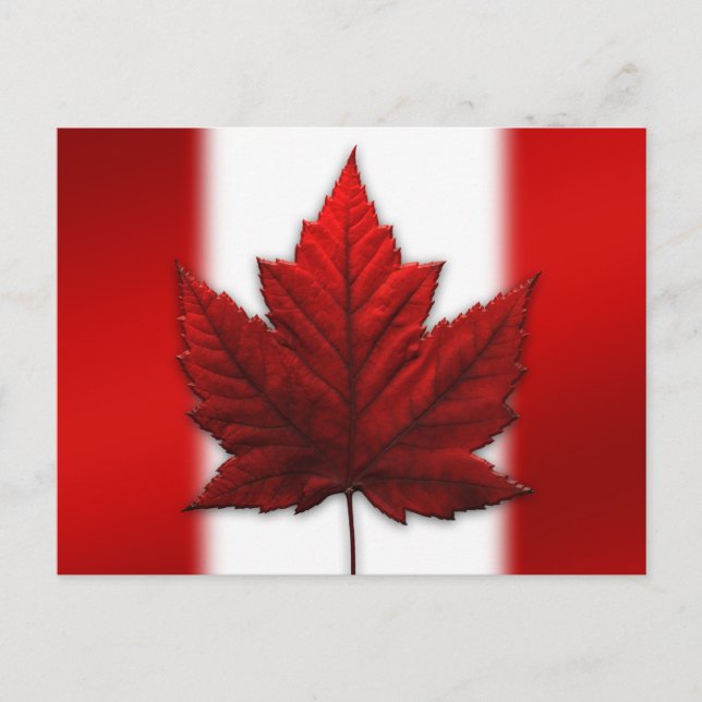 Bandera de Canadá postales postales de recuerdo ca (Anverso)