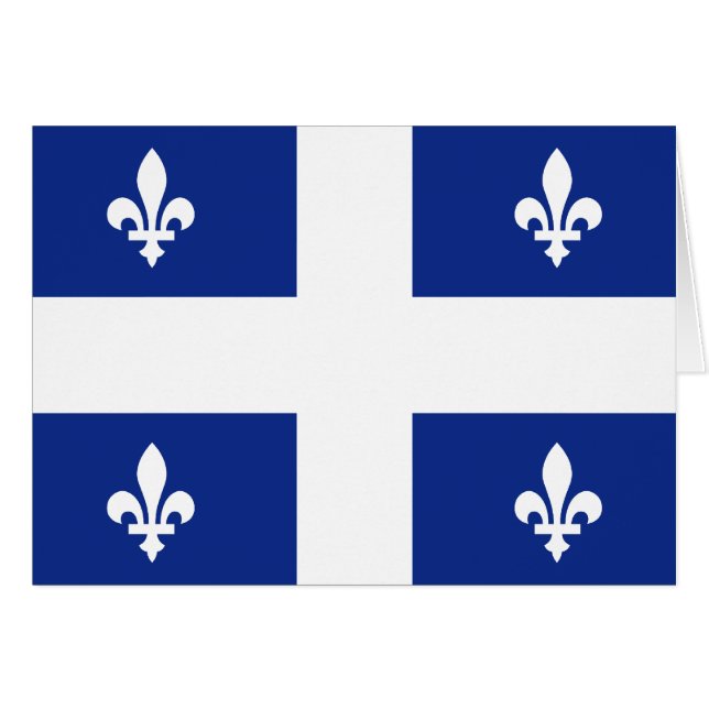 Bandera de Canadá Quebec (Anverso (Horizontal))